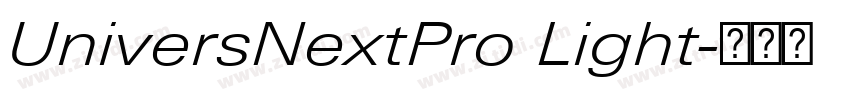 UniversNextPro Light字体转换